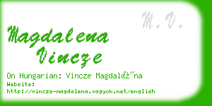 magdalena vincze business card